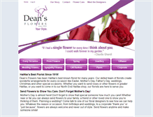 Tablet Screenshot of deansflowers.ns.ca